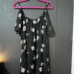 Rue21 Black Asymmetrical Off-Shoulder Mini Dress